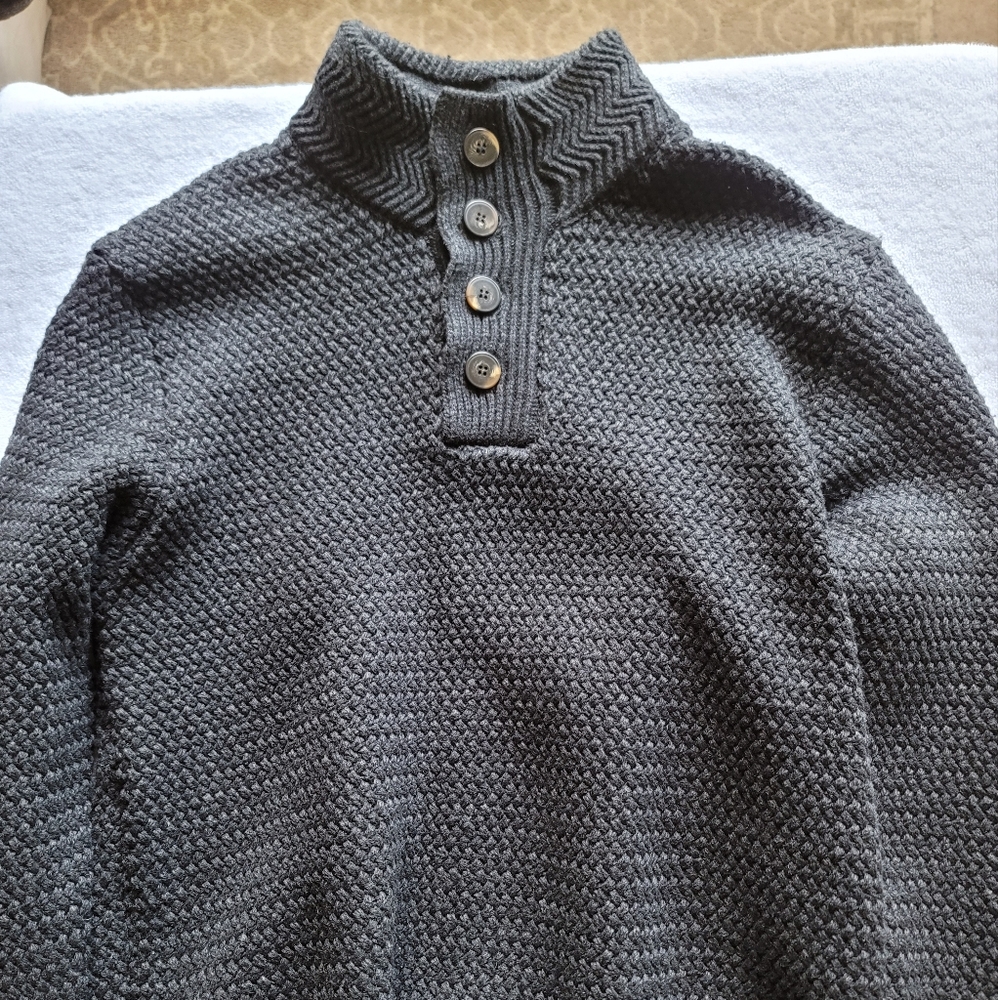 Schott NYC Funnel Neck Military style Sweater
